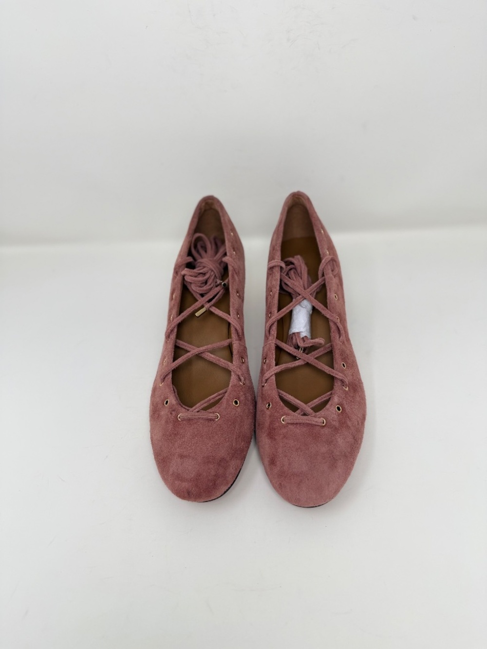 New Madewell The Remy Lace Up Pump Rosy Mauve Sz 8 - Picture 8 of 13